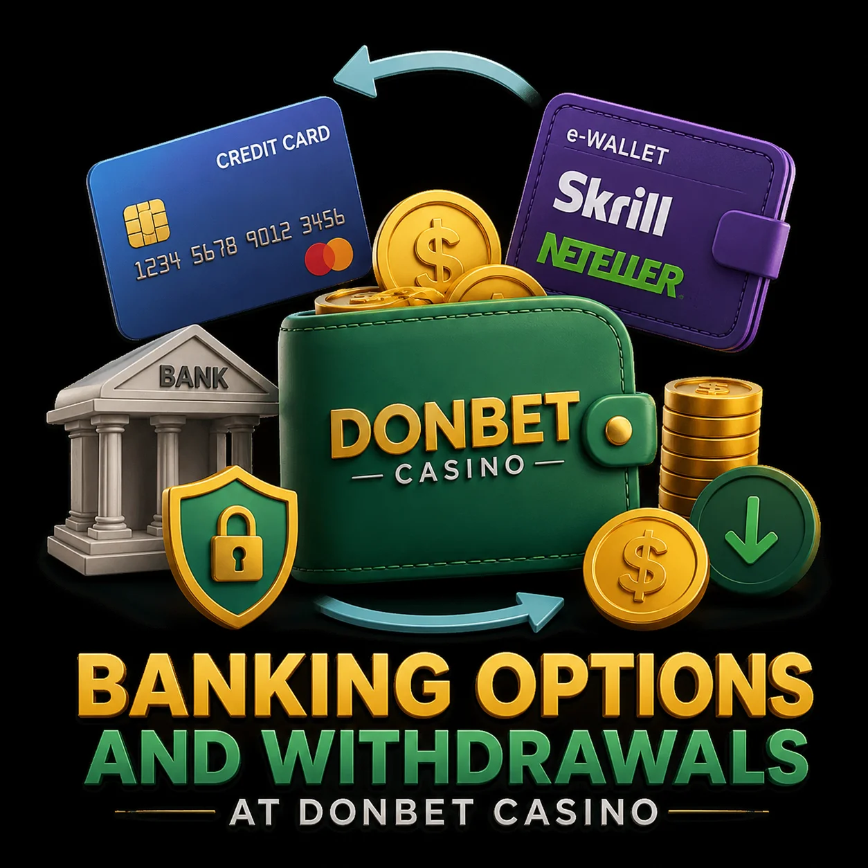 Banking Options and Withdrawals at Donbet Casino
